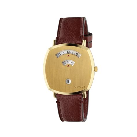 gucci grip watch australia|Gucci watch leather strap.